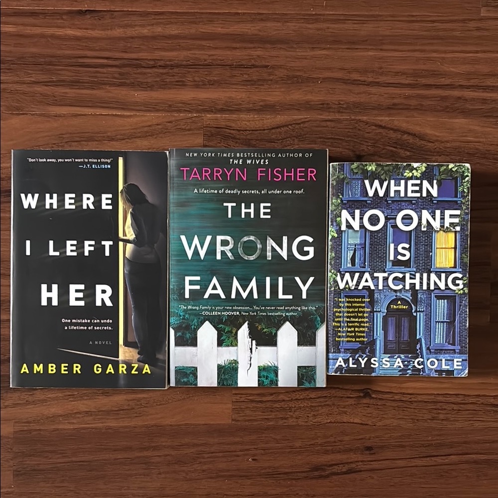 Set of Three Mystery Novels